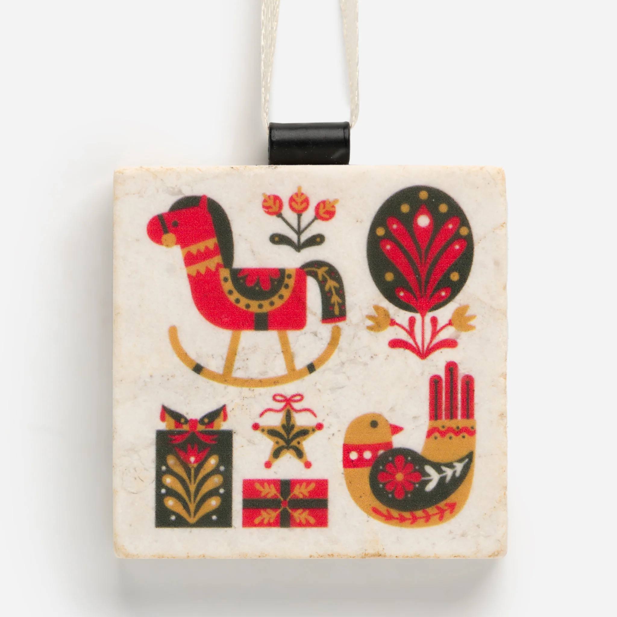 Marble Scandinavian Christmas Ornament by Studio Vertu