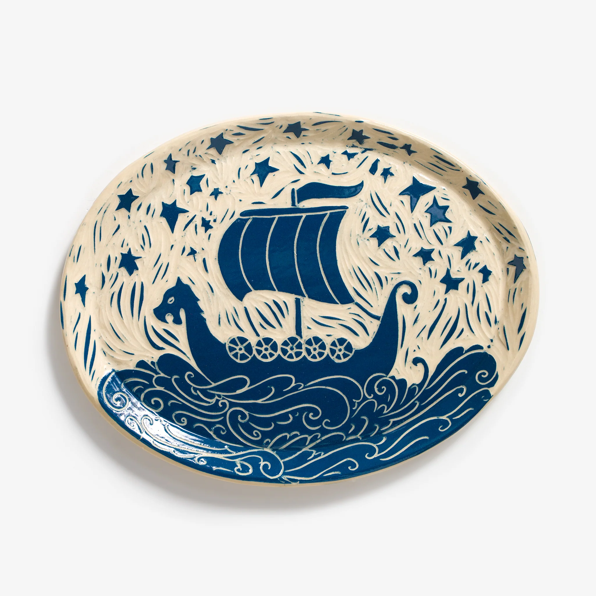 Viking Ship Tray by Rachael Saum