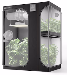 AC INFINITY CLOUDLAB 864D, 2-IN-1 ADVANCE GROW TENT 5X4, 2000D MYLAR CANVAS, 60″ X 48″ X 80″