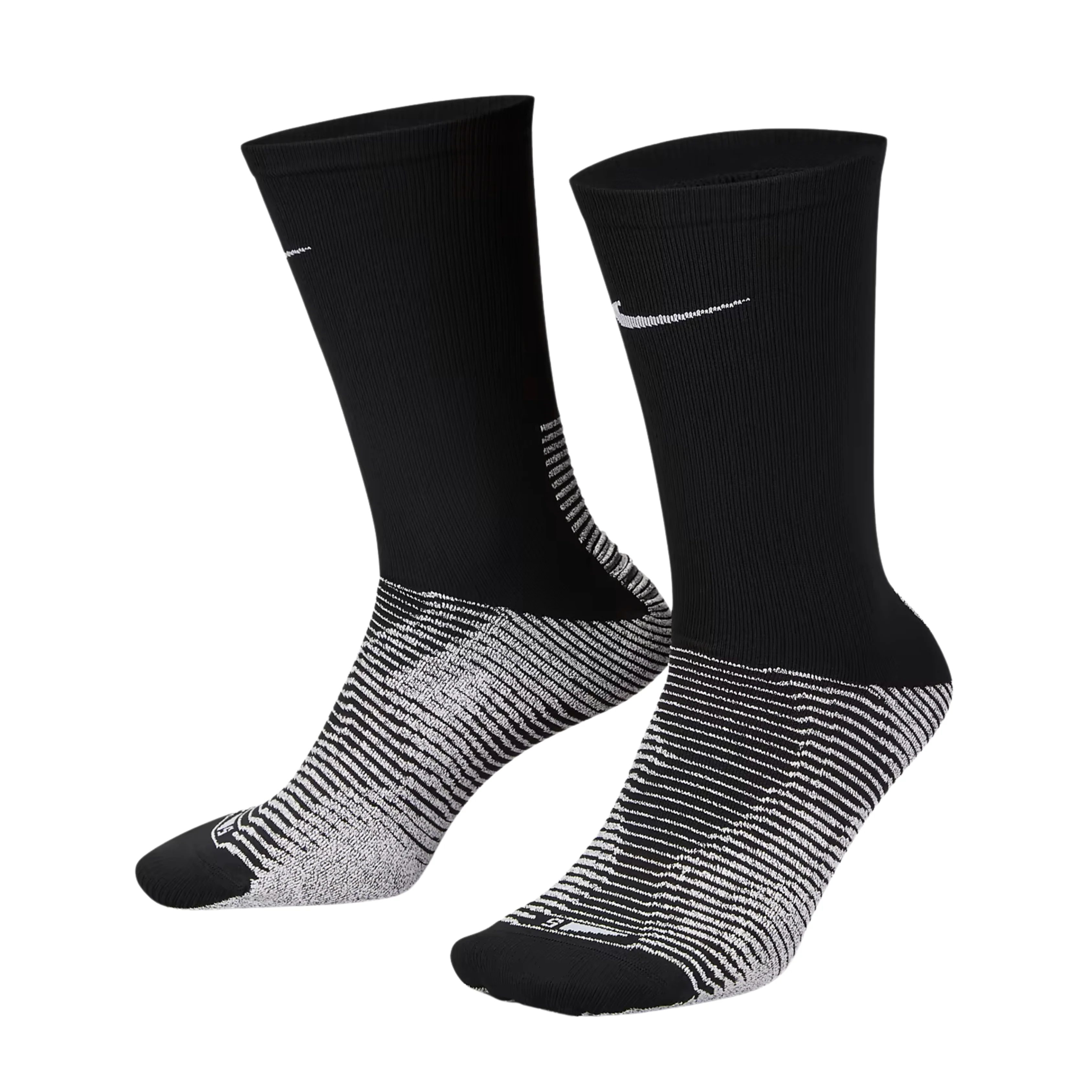 Nike Men’s Vapor Strike Crew Soccer Socks (Black/Grey)