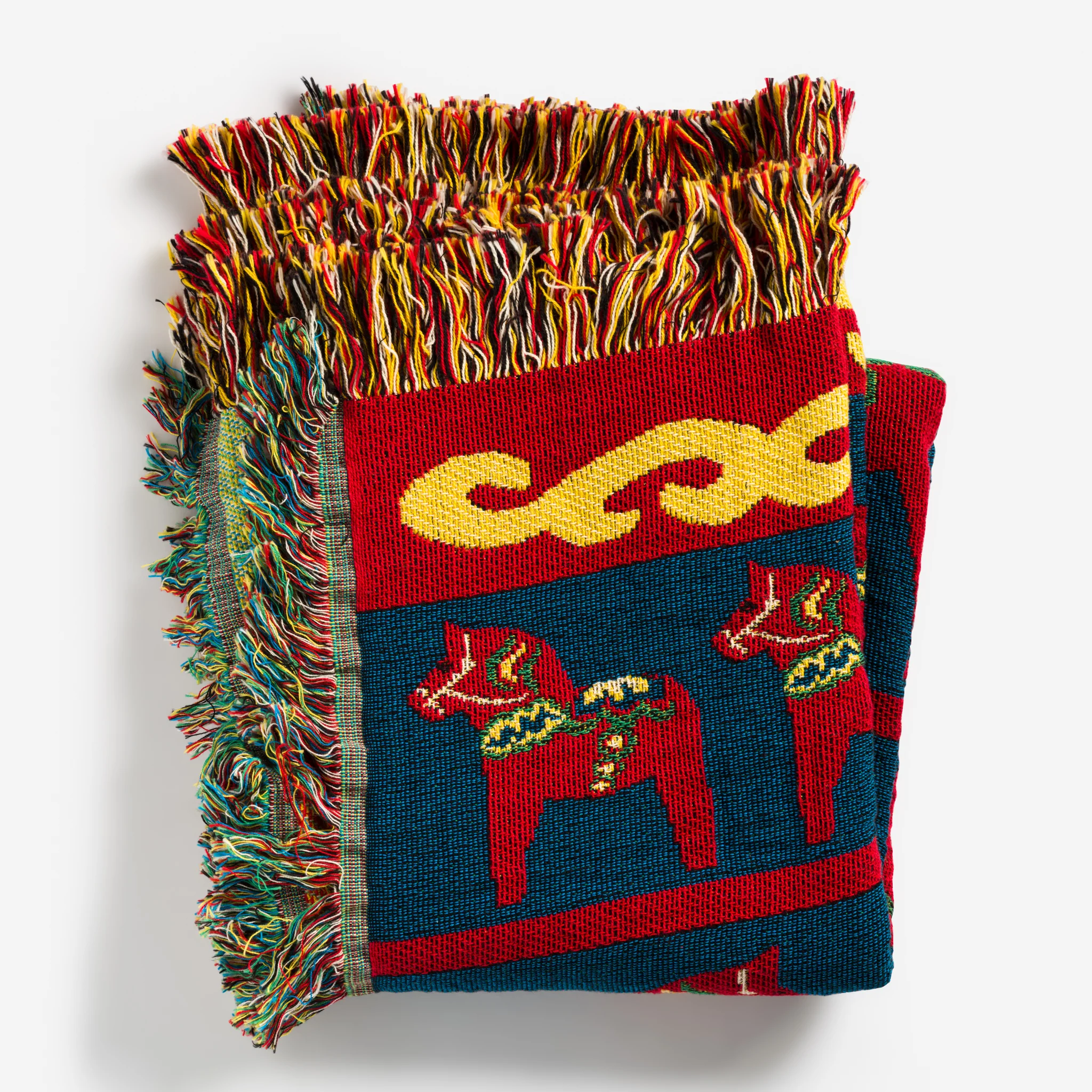 Dala Horse Tapestry Throw