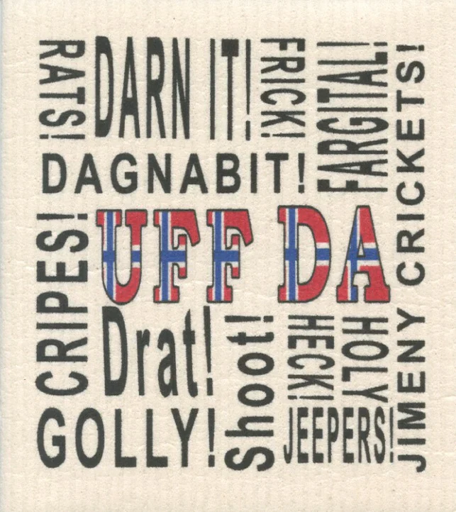 Uff Da Curse Words Dishcloth