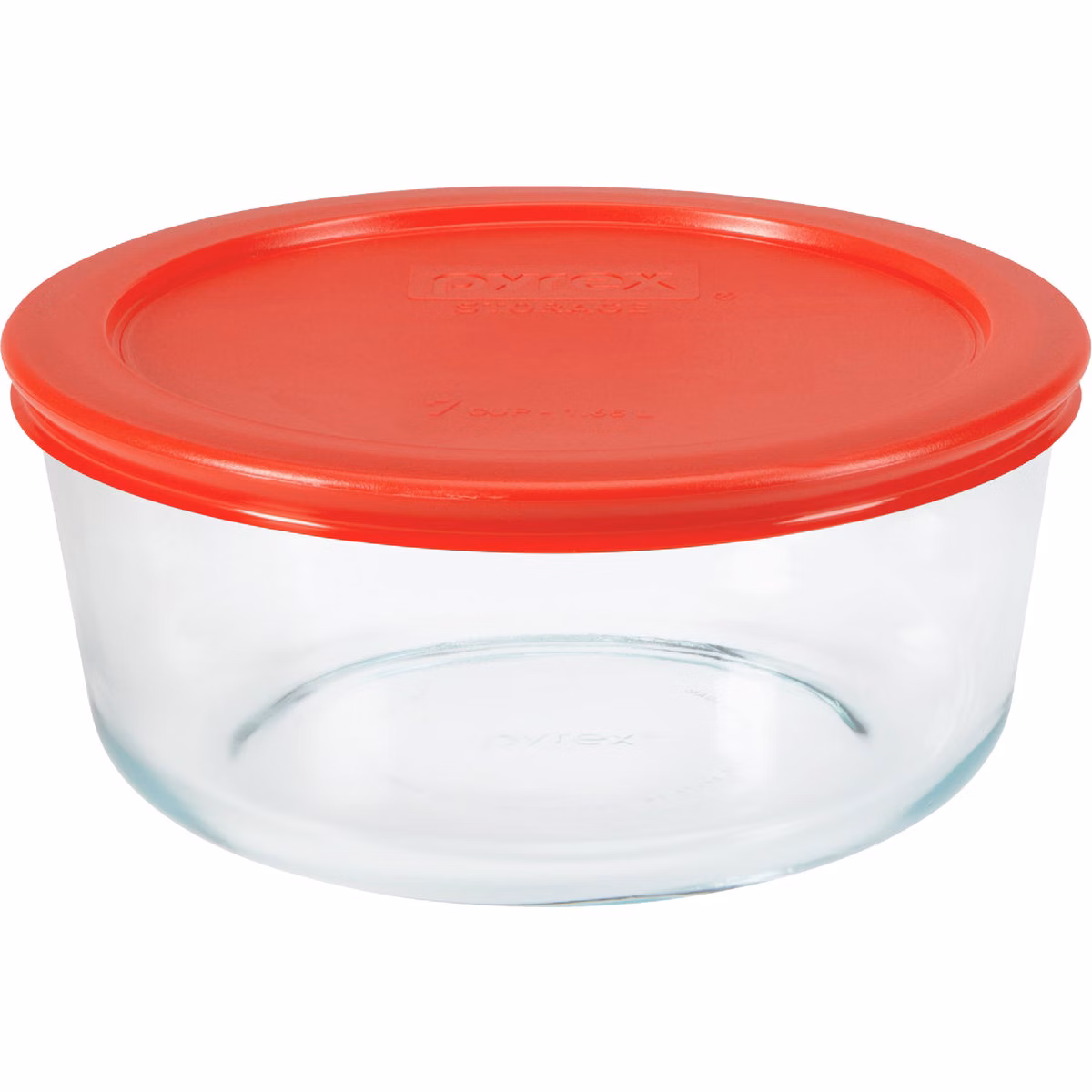 Pyrex Simply Store 7-Cup Round Glass Storage Container with Lid