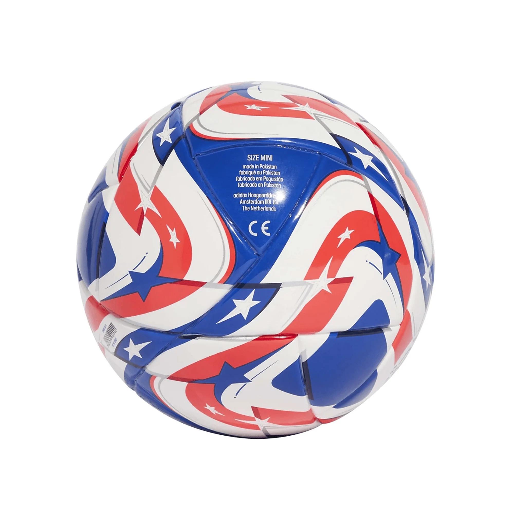 adidas Club World Cup Mini Ball 25/26 (White/Power Blue/Lucid Red)