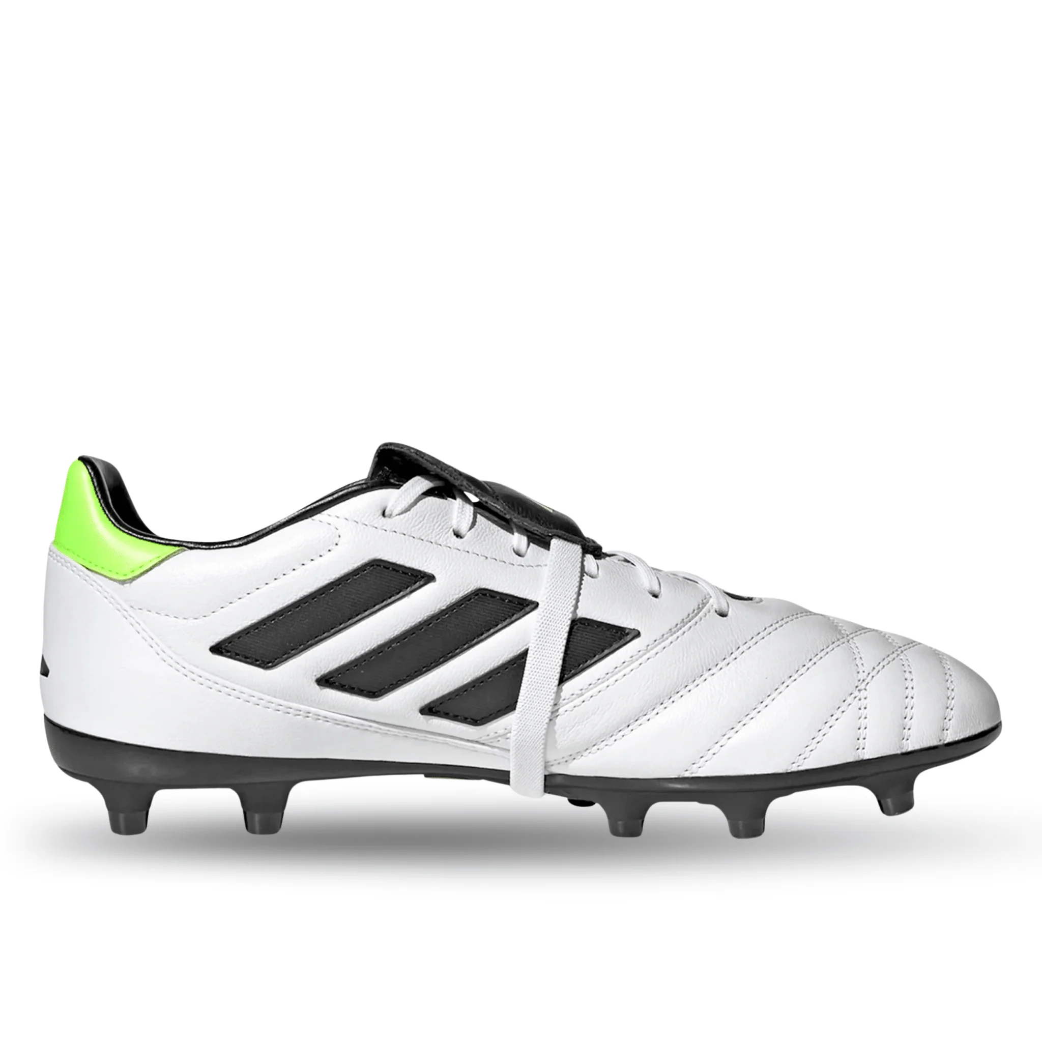 adidas Copa Gloro Firm Ground Soccer Cleats (White/Core Black/Lucid Lemon)