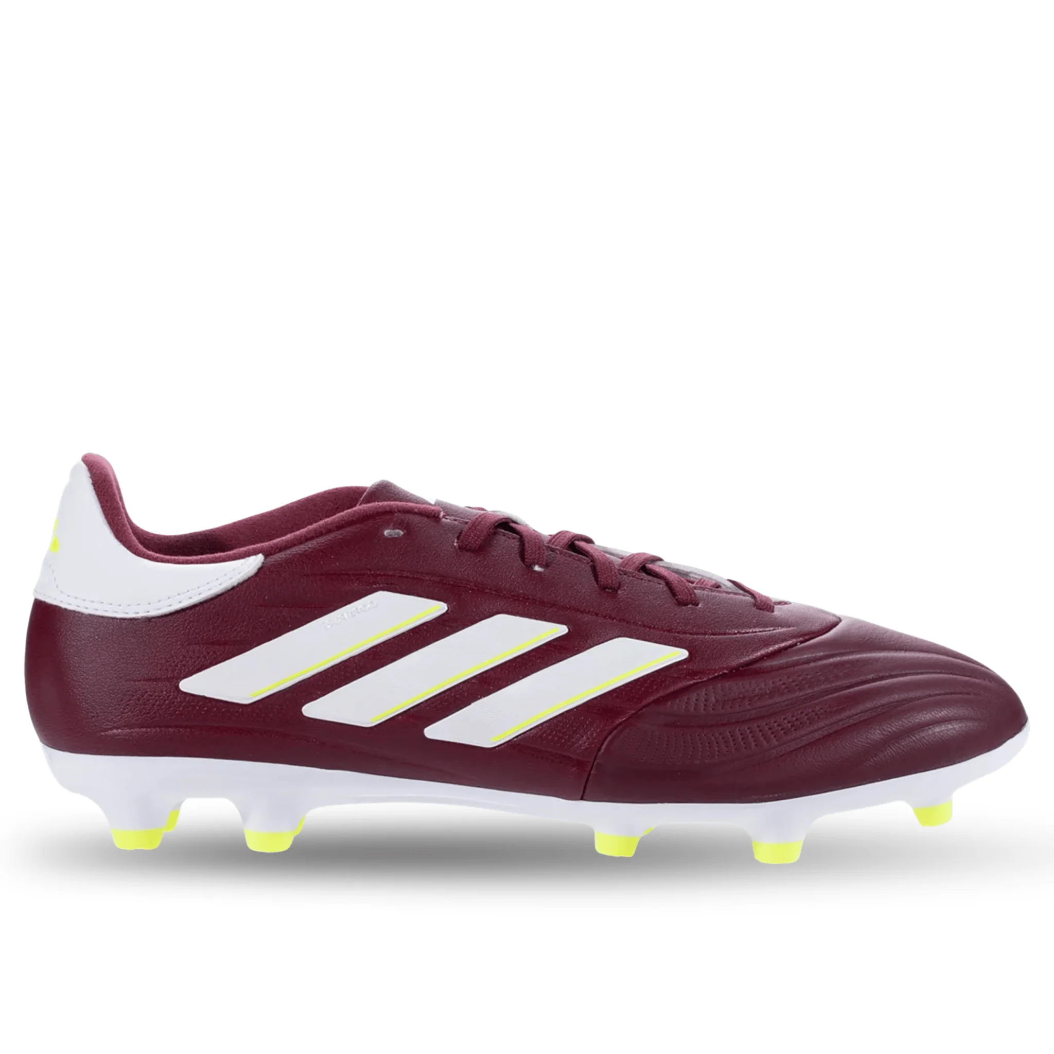 adidas Copa Pure 2 League FG Soccer Cleats (Shadow Red/White/Solar Yellow)
