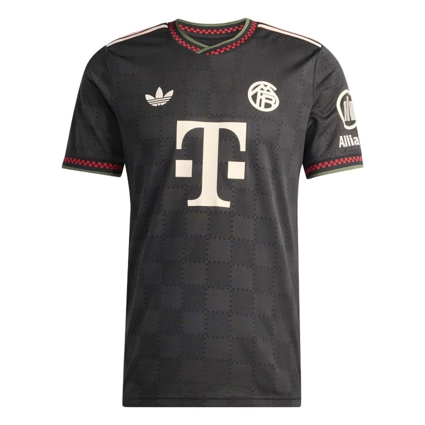 adidas Men’s Bayern Munich 25/26 Authentic Third Jersey (Black/Olive Green)