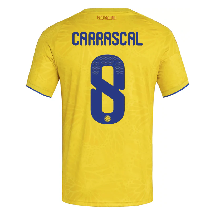 adidas Men’s Carrascal Colombia 2026 Authentic Home Jersey (Impact Yellow)