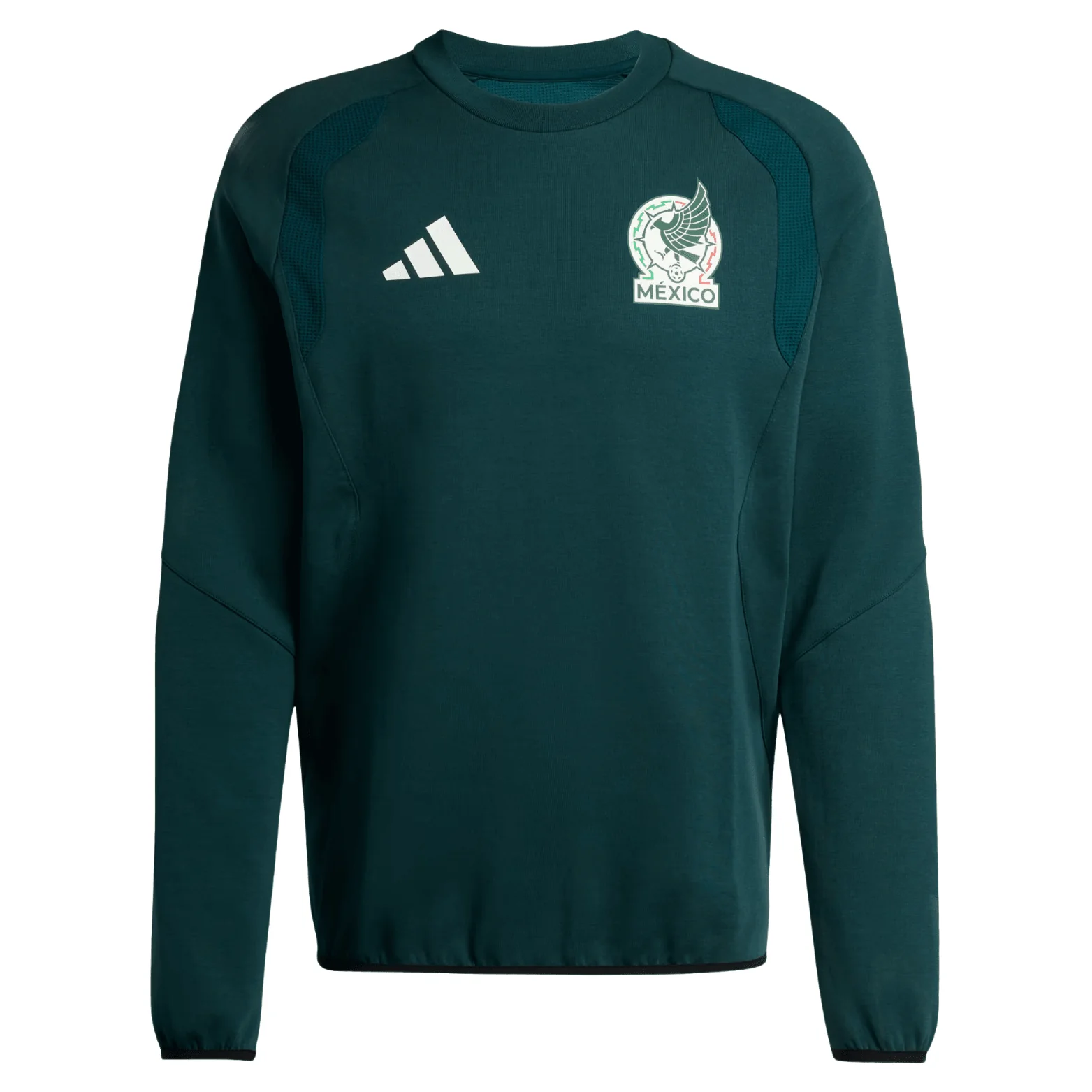 adidas Men’s Mexico 2026 Tiro Travel Crew Sweatshirt (Green)