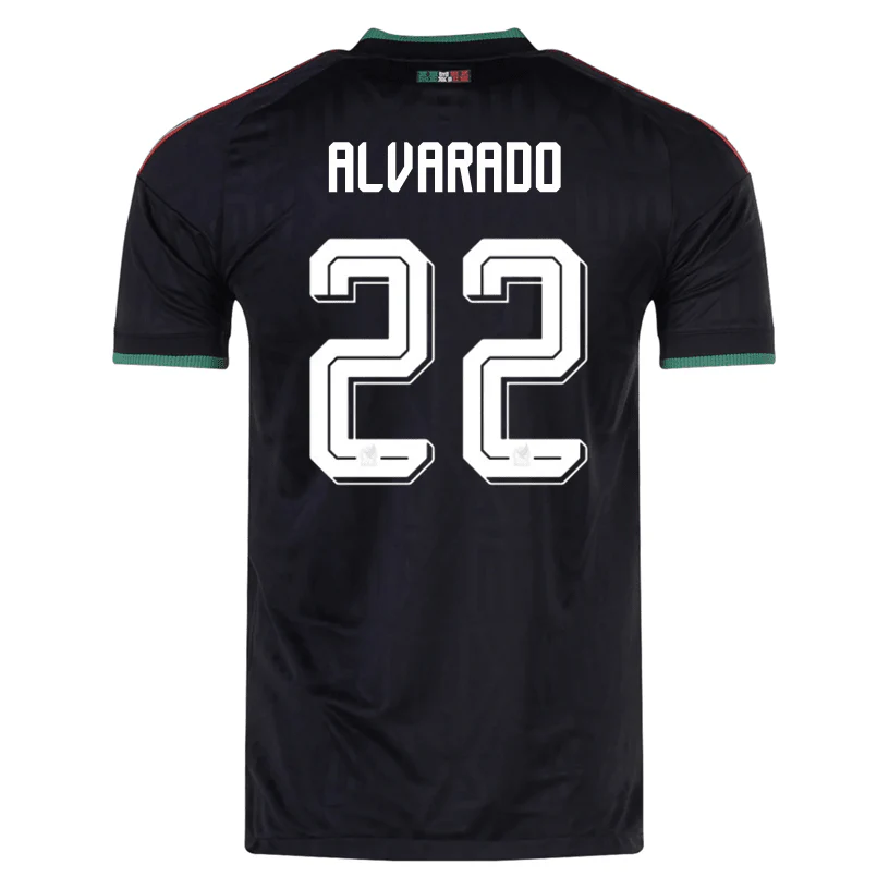 adidas Men’s Mexico Alvarado Authentic Match Third Jersey 2026 (Black)