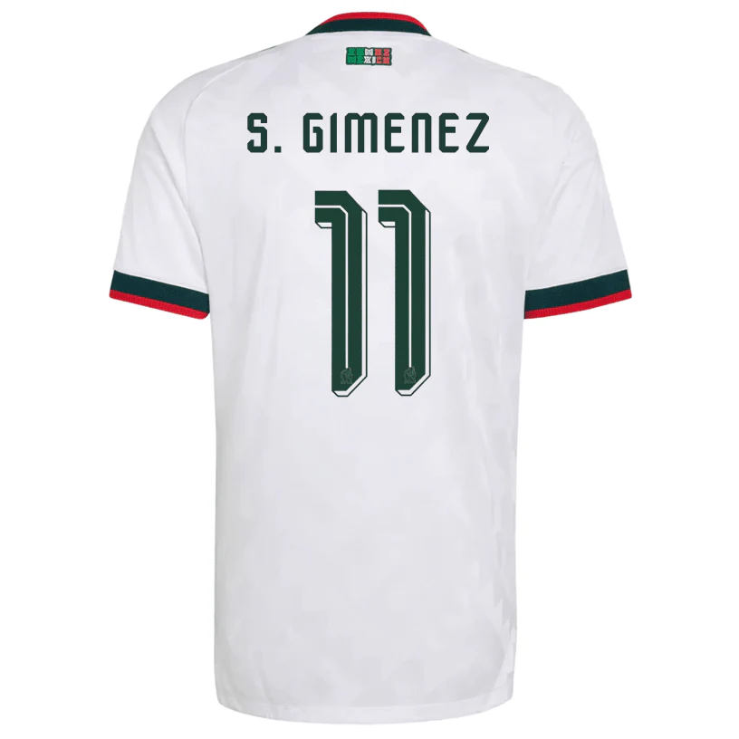 adidas Men’s Mexico S. Gimenez Authentic Match Away Jersey 2026 (White)