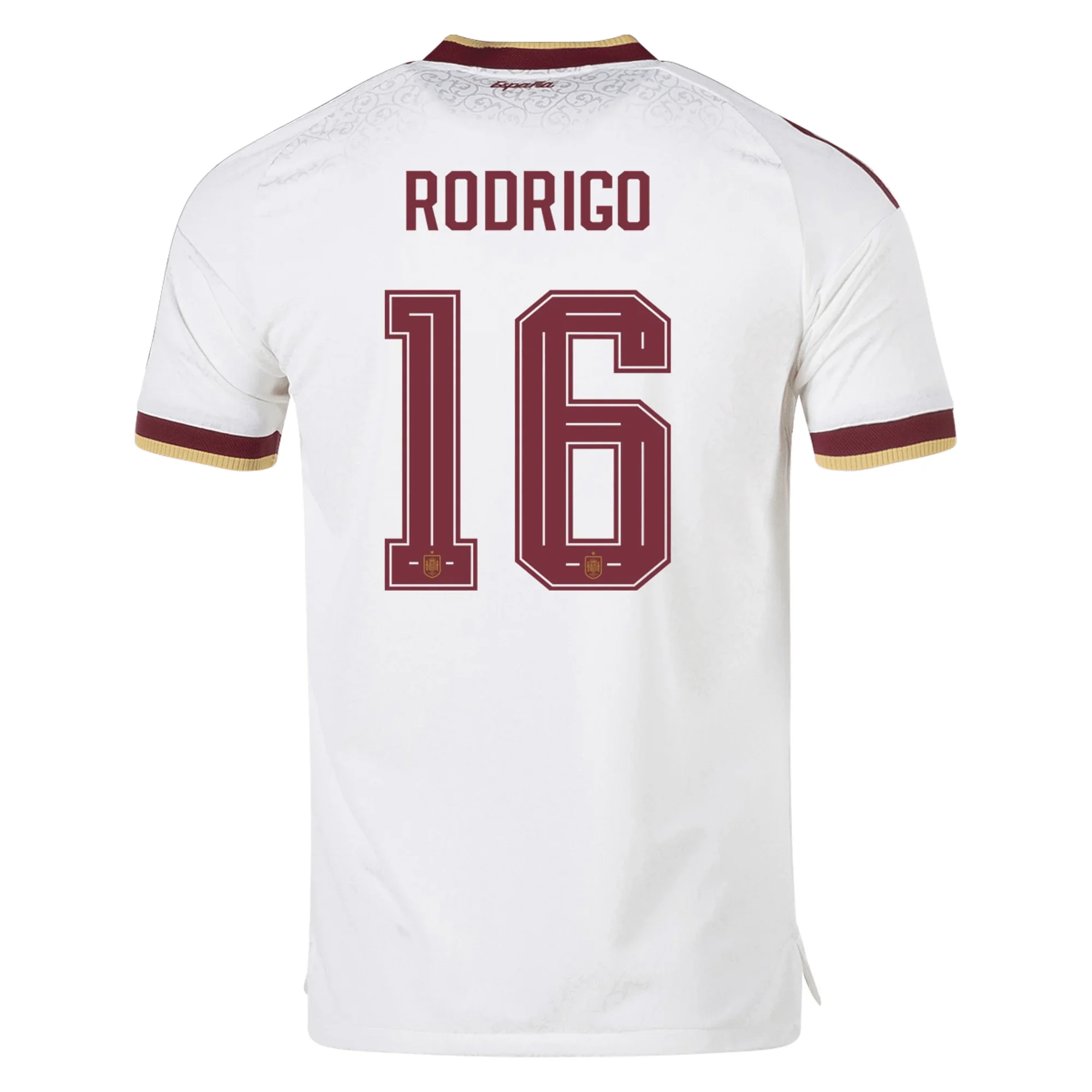 adidas Men’s Spain Authentic Rodrigo Away Jersey 2026 (White)