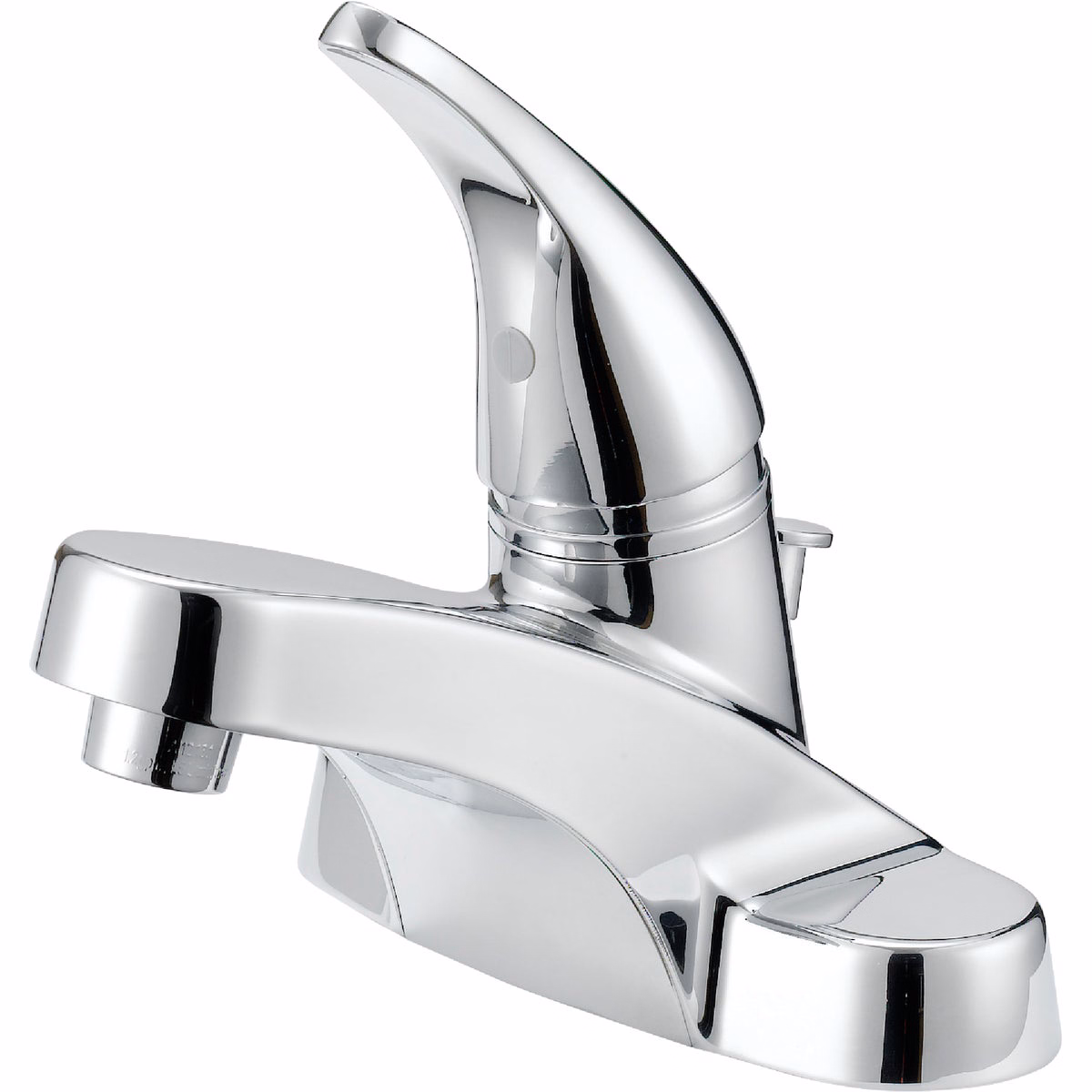 Home Impressions Chrome 1-Handle Lever 4 In. Centerset Bathroom Faucet with Pop-Up