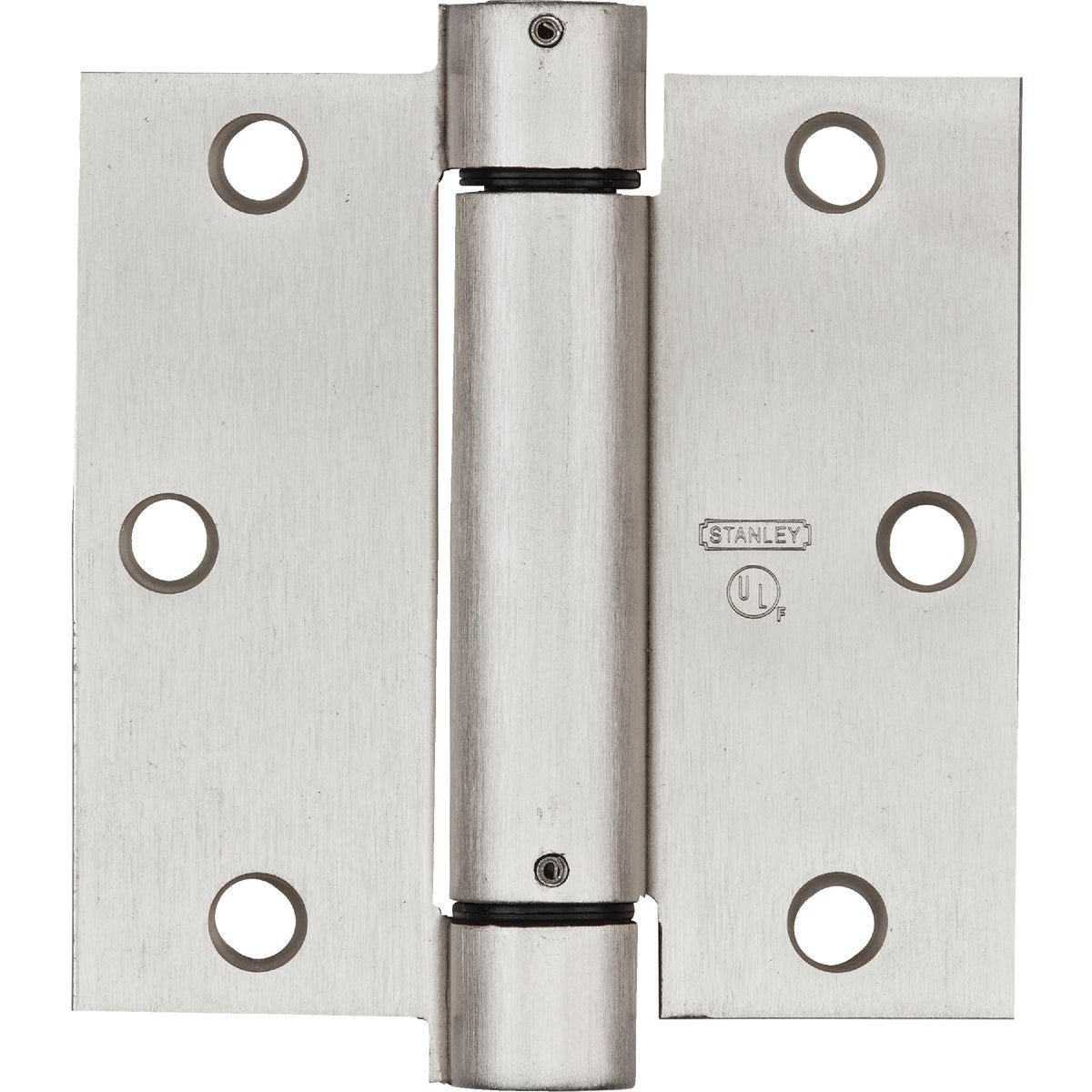 National Hardware 3-1/2 In. Satin Nickel Square Spring Door Hinge