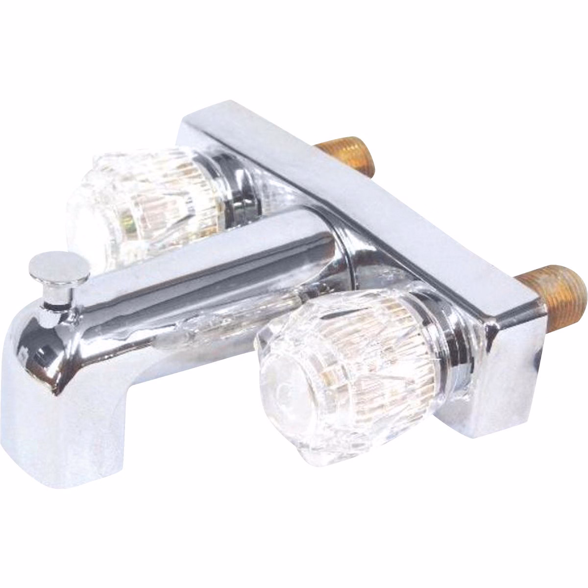US Hardware 4 In. Exposed Chrome Bath Faucet for Mobile Homes