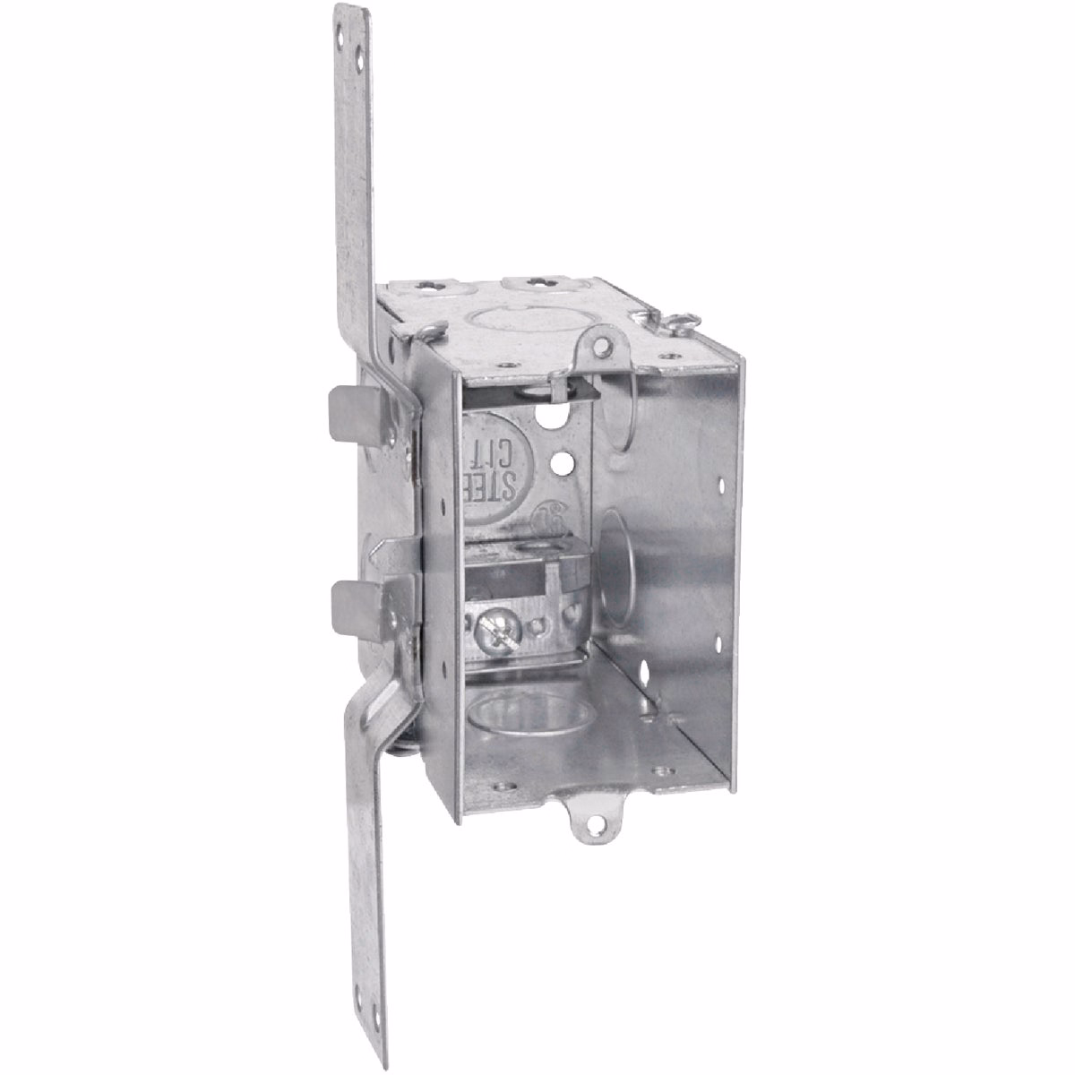 Steel City 1-Gang Steel Switch Box with CV Bracket-
