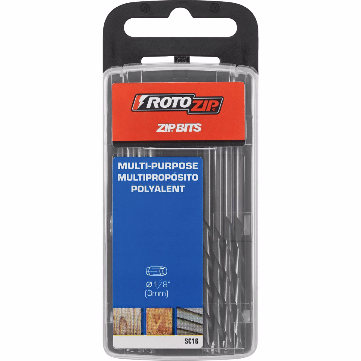 Rotozip Sabrecut 1/8 In. Multi-Purpose Bit (16-Pack)