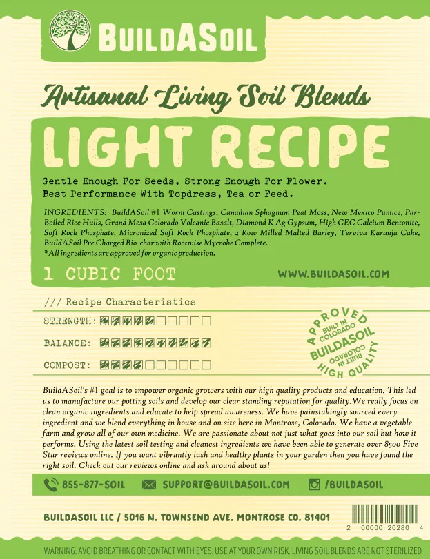 Buildasoil Light Recipe