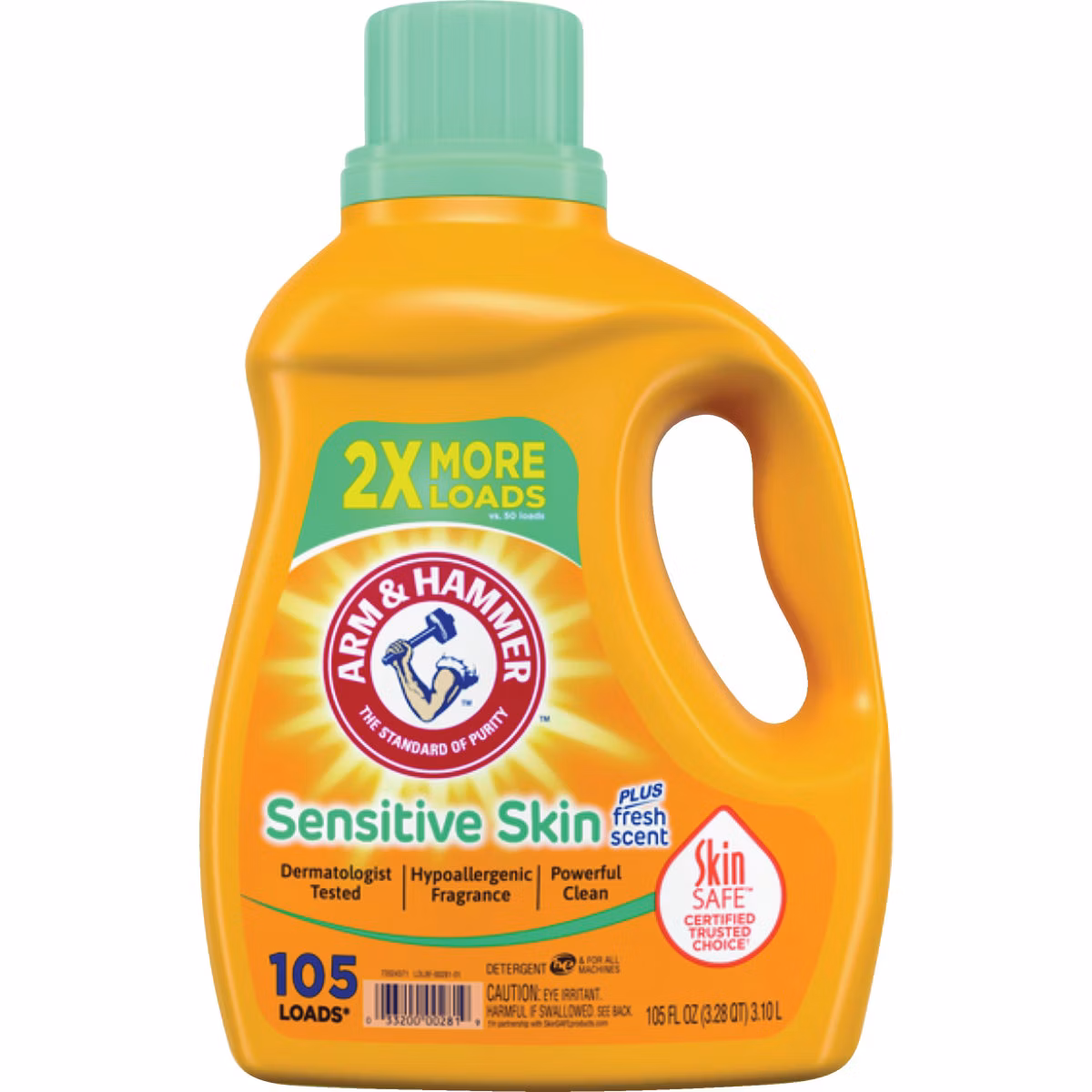 Arm & Hammer 105 Oz. Sensitive Skin Dual HE Liquid Laundry Detergent