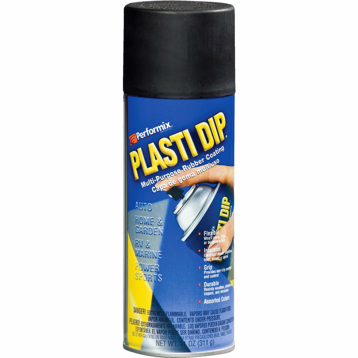 Performix Plasti Dip Black 11 Oz. Aerosol Rubber Coating Rubber Coating Spray Paint