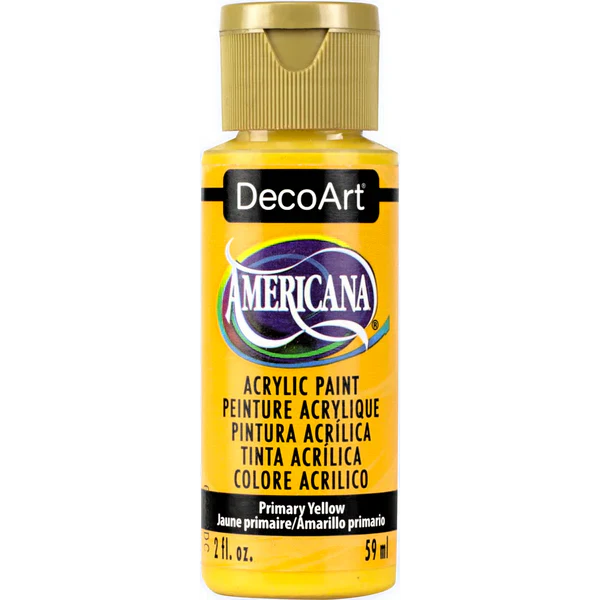 Deco Art Americana Acrylic Paint – Primary Yellow