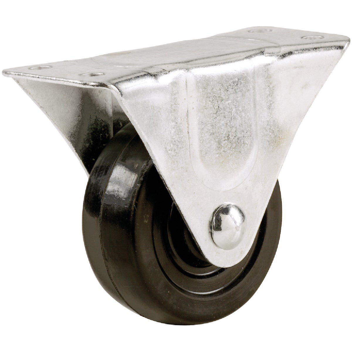 Shepherd Hardware 2 In. General-Duty Rubber Rigid Plate Caster