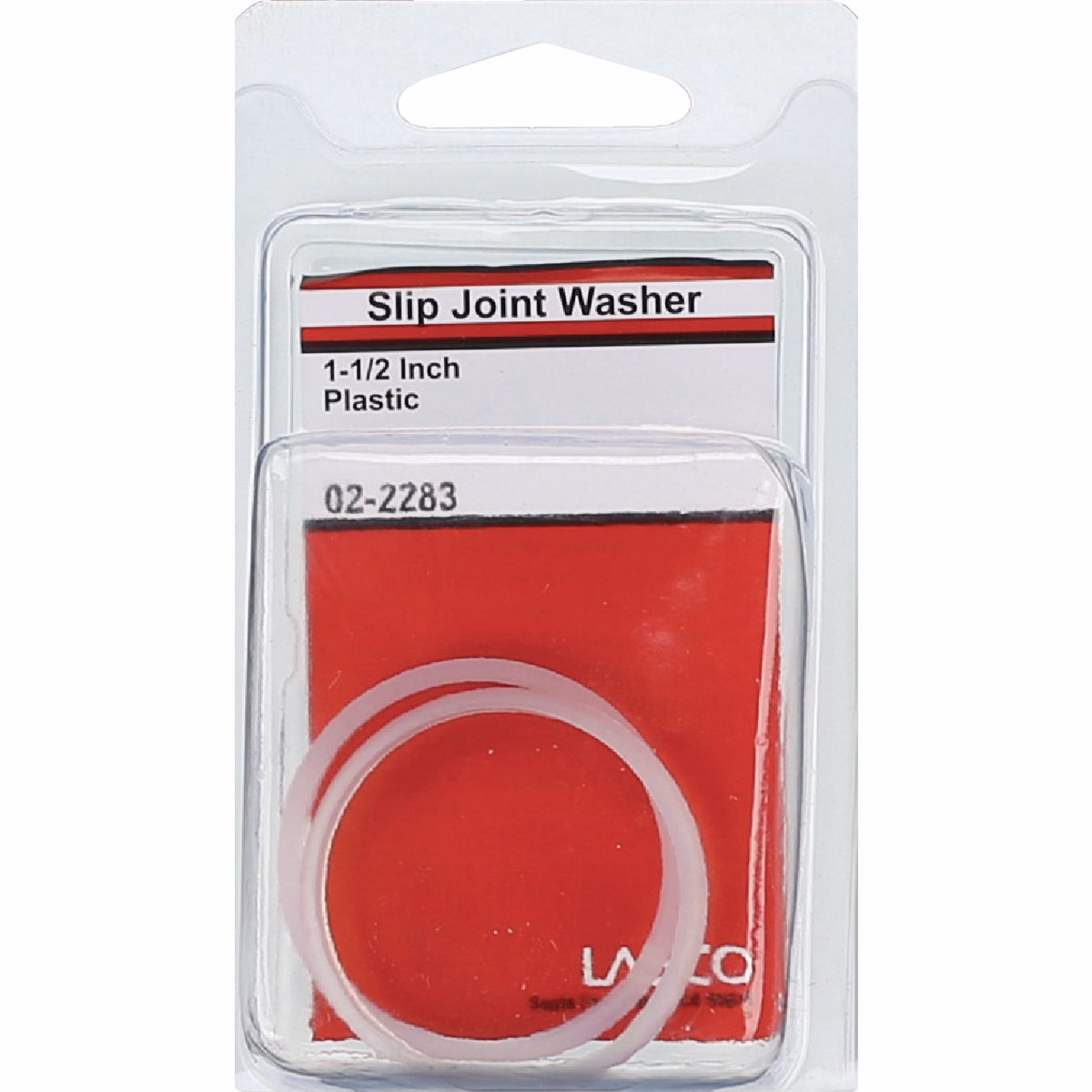 Lasco 1-1/2 In. White Plastic/Poly Slip Joint Washer (2-Pack)