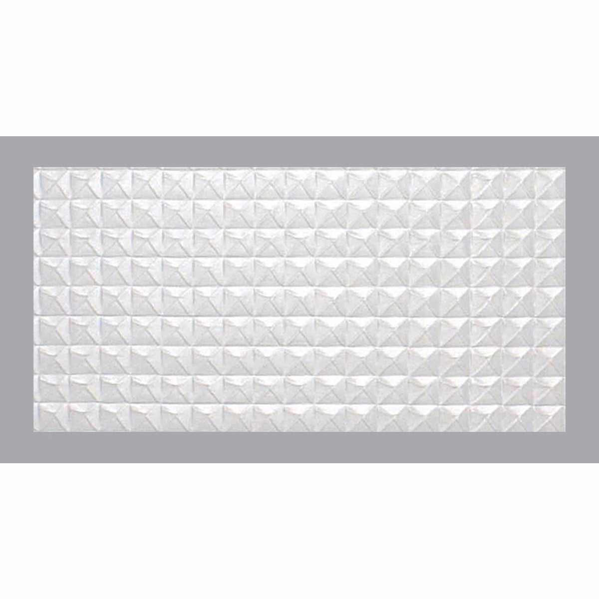 Parkland Performance SpectraTile Millennium 2 Ft. x 4 Ft. White PVC Diamond Pyramid Suspended Ceiling Tile