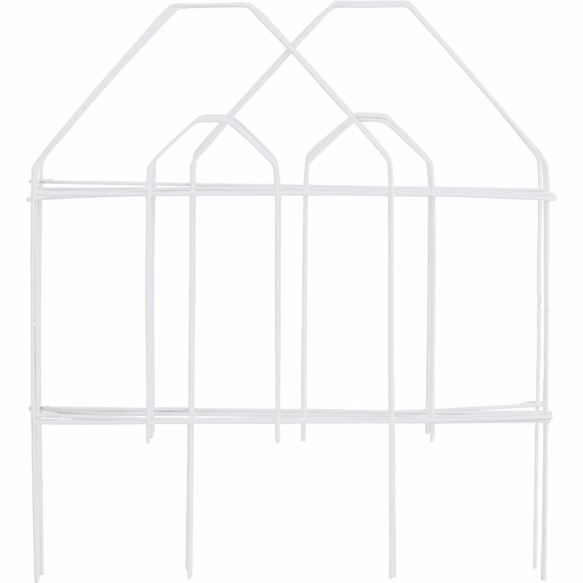Best Garden 8 Ft. White Galvanized Wire Folding Fence