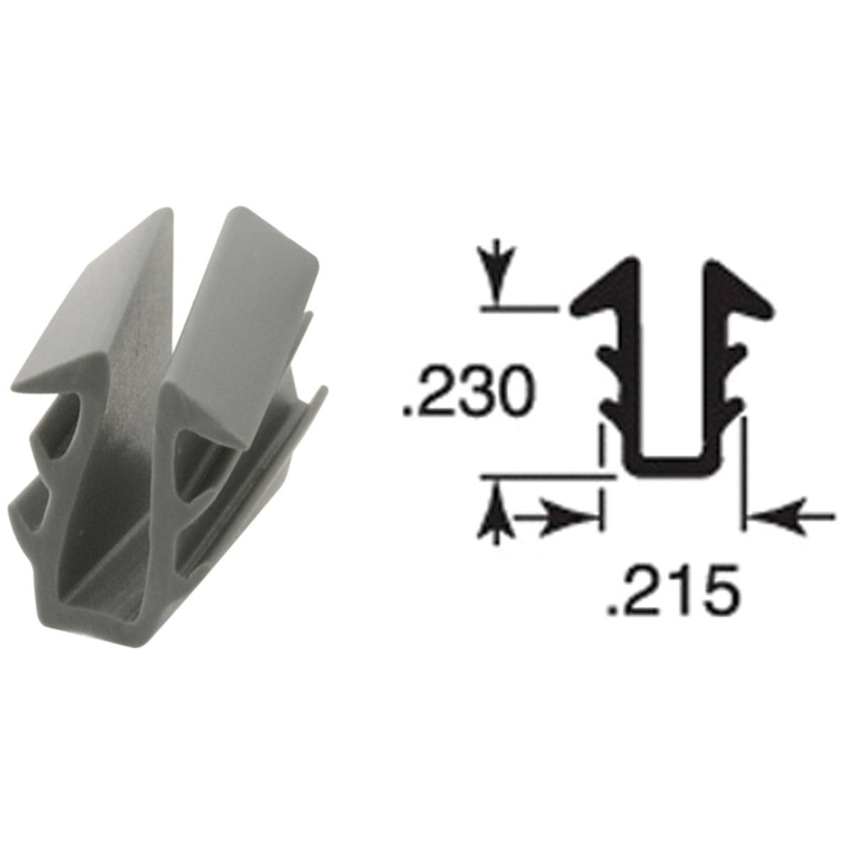 Prime Line 15/64 In. Glass Glazing Channel
