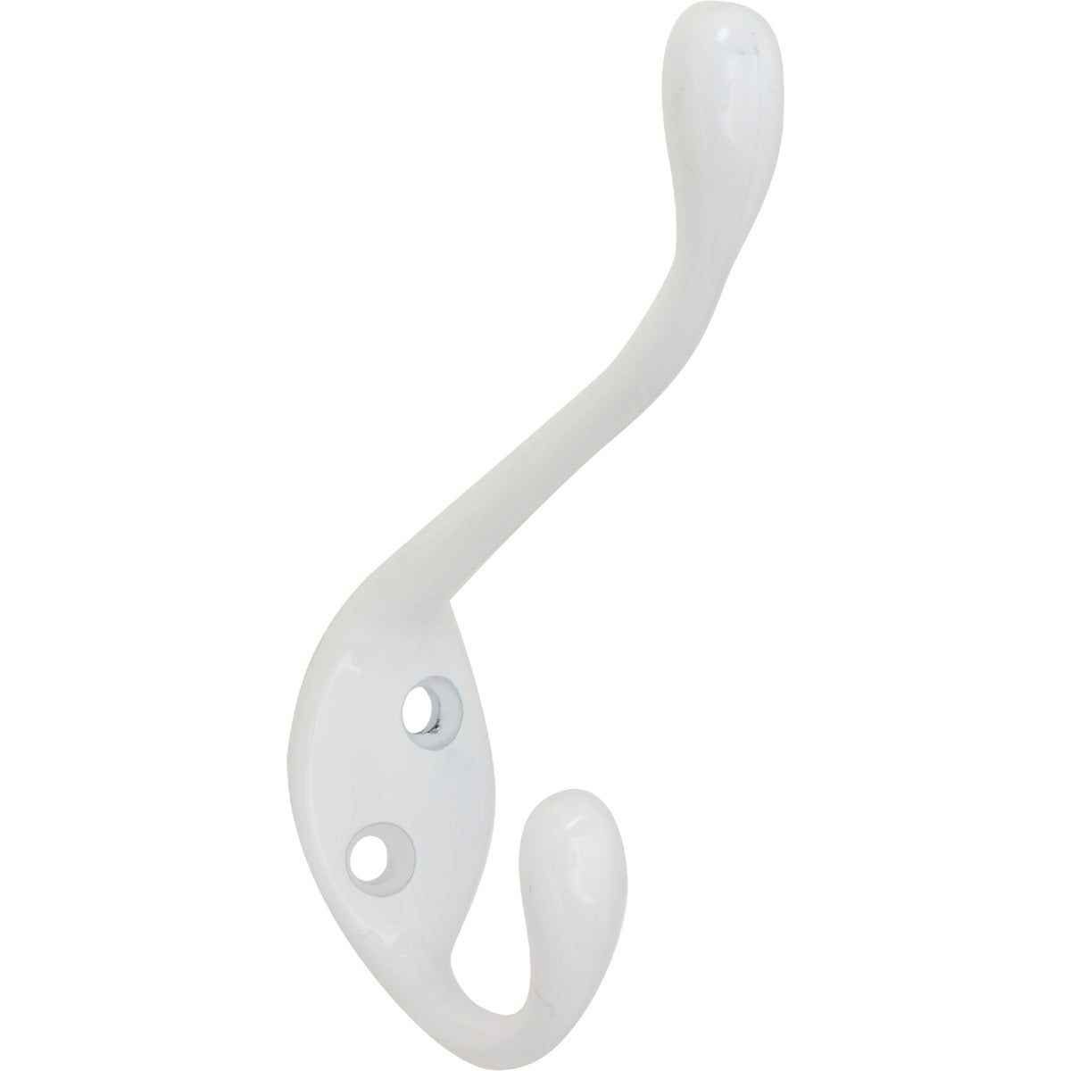 National Hardware Heavy-Duty White Coat and Hat Wardrobe Hook