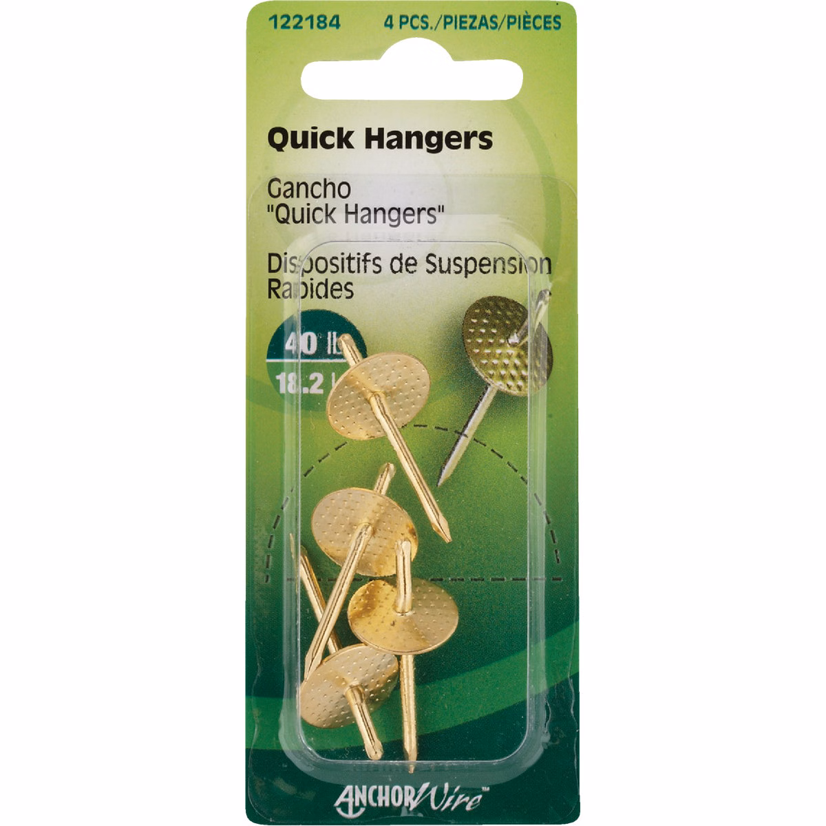Hillman 40 Lb. Capacity Anchor Wire E-Z Hanger (4-Count)