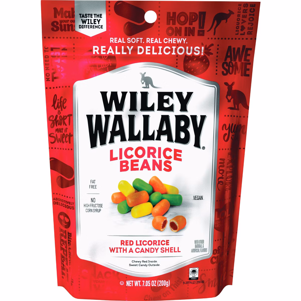 Wiley Wallaby Red Licorice 7.05 Oz. Licorice Beans