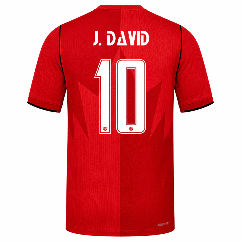 Nike Men’s Canada J. David Match Authentic Home Jersey 2026 (Red)