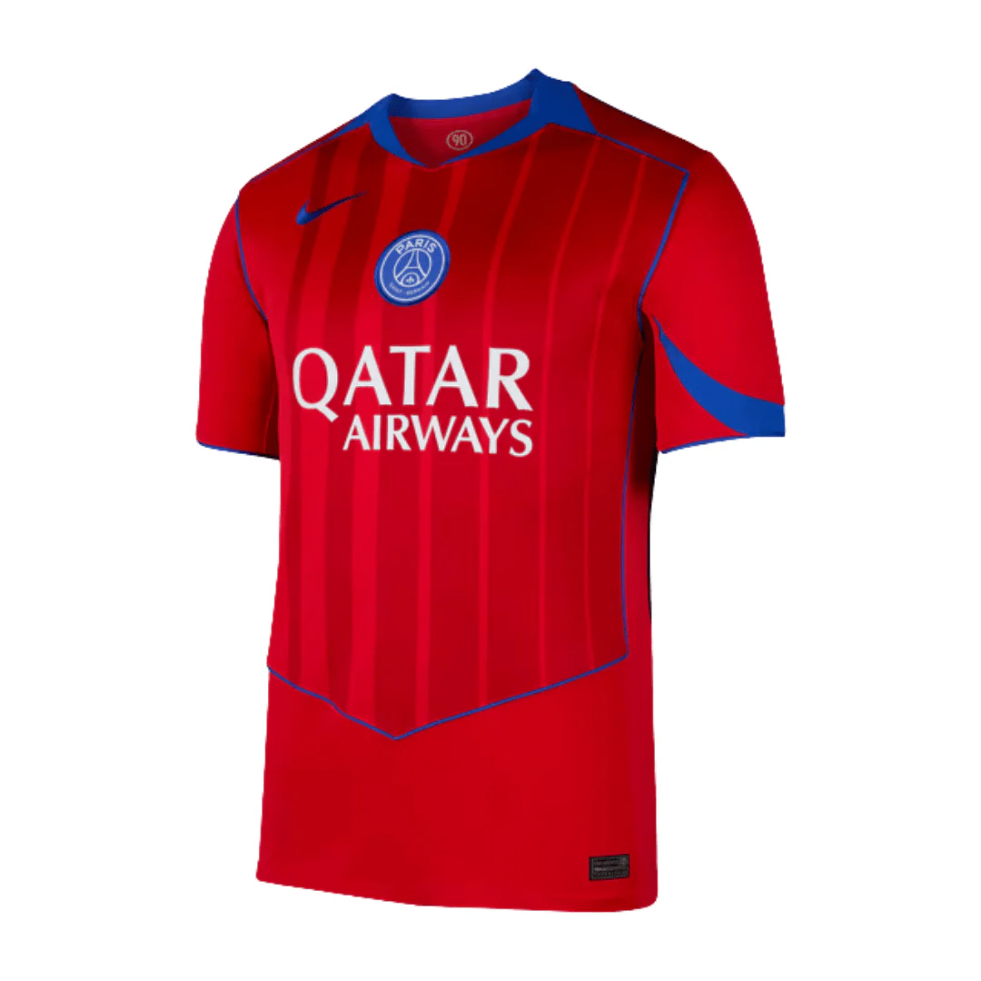 Nike Men’s Paris Saint-Germain 25/26 Stadium Third Jersey (Sport Red/Hyper Royal)