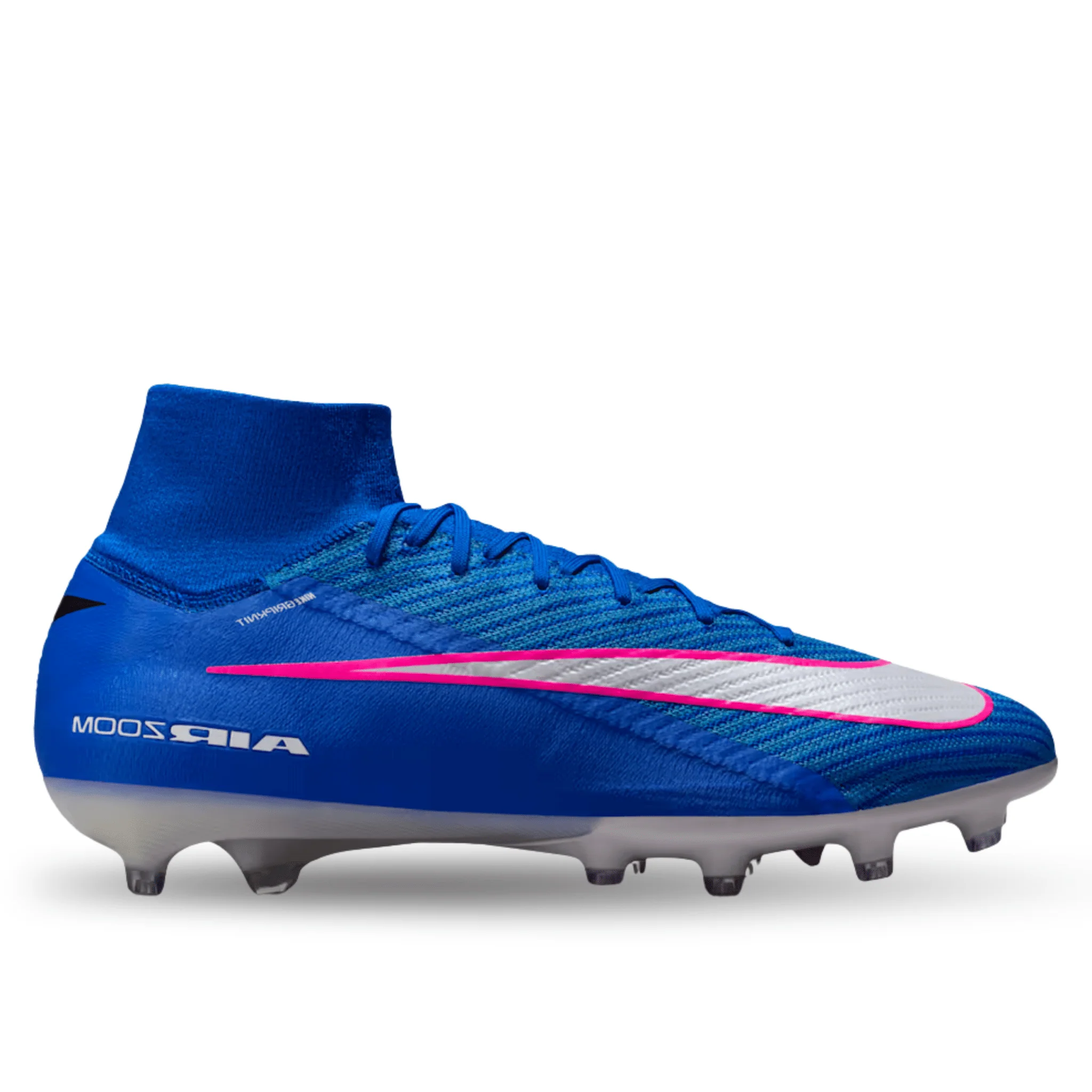 Nike Zoom Superfly 10 Elite AG-Pro Soccer Cleats (Racer Blue/White)