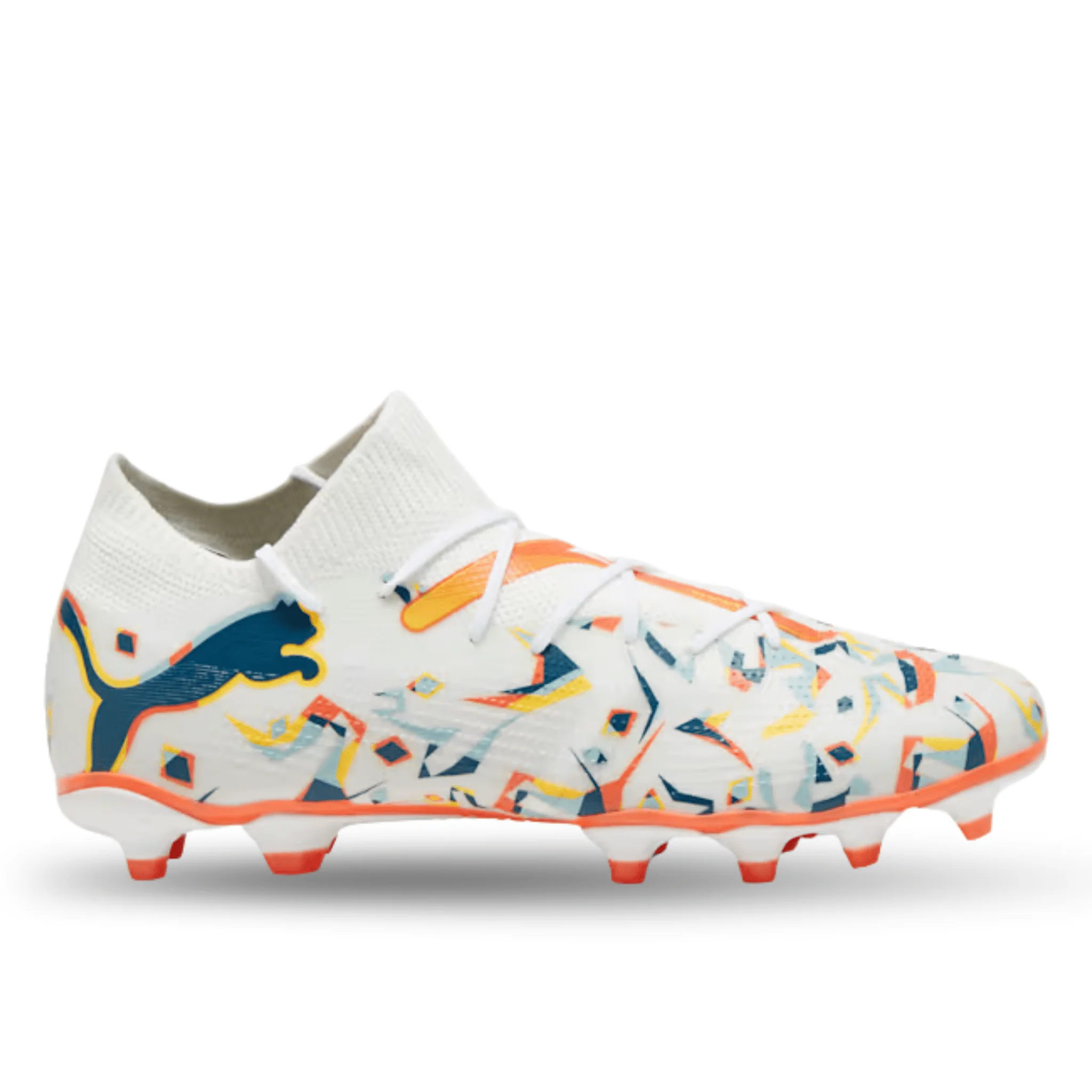 Puma Future 7 Match Creativity FG/AG Soccer Cleats (Puma White/Ocean Tropic)