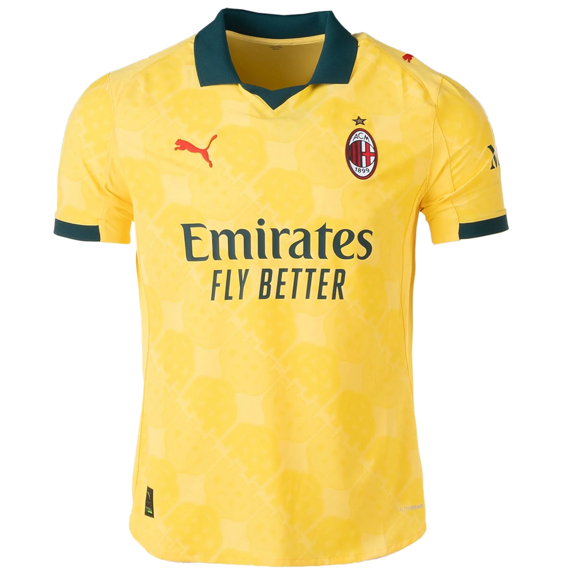 Puma Men’s AC Milan Authentic Third Jersey 25/26 (Sunny Yellow/Dark Myrtle)