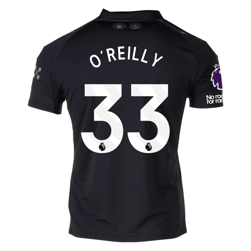 Puma O’Reilly Men’s Manchester City Away Jersey 25/26 w/ NRFR + EPL Patches (Puma Black)