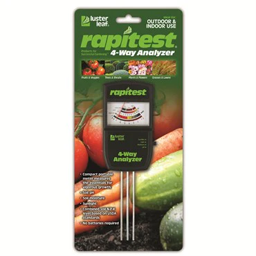 Luster Leaf® Rapitest® Electronic 4-Way Analyzer – Test 4 Variables