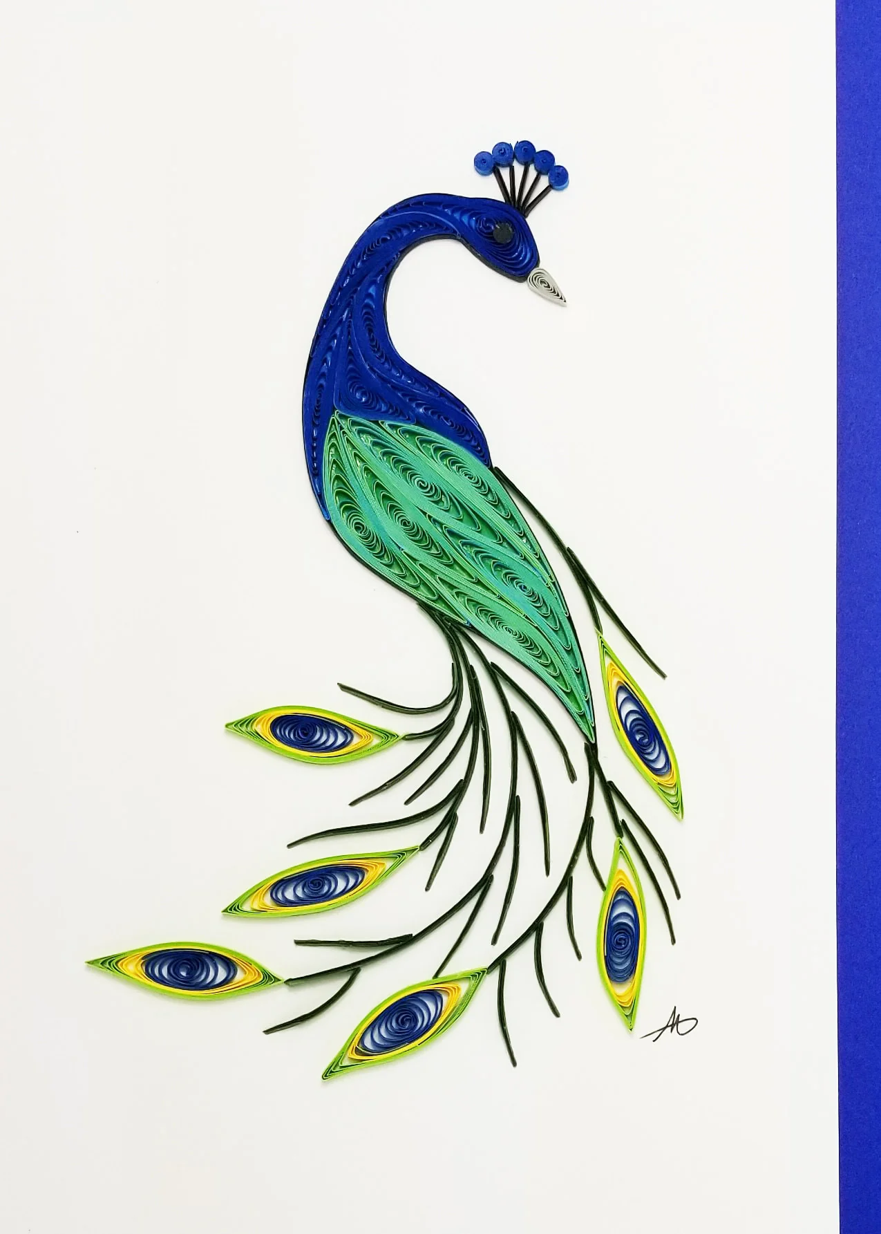 Peacock Card by Iconic Quilling