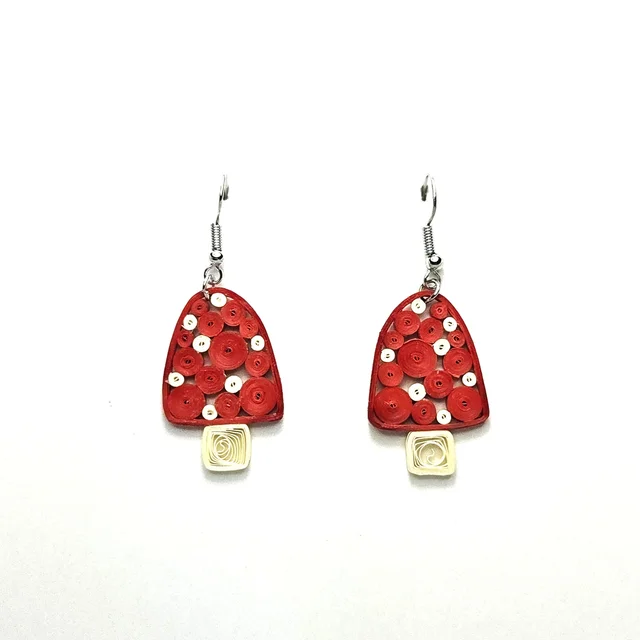 Mushroom Earrings by Iconic Quilling