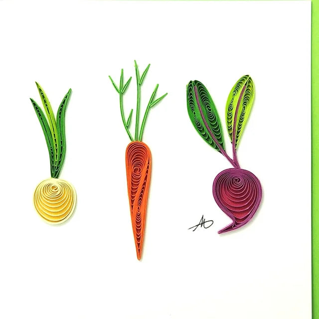 Veggies Card by Iconic Quilling