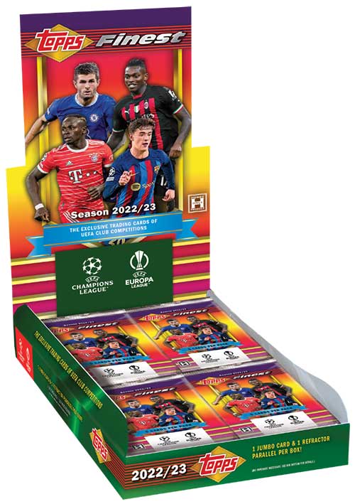 Topps 22/23 UEFA Champions League Finest Flashbacks Trading Card Box (Multi)
