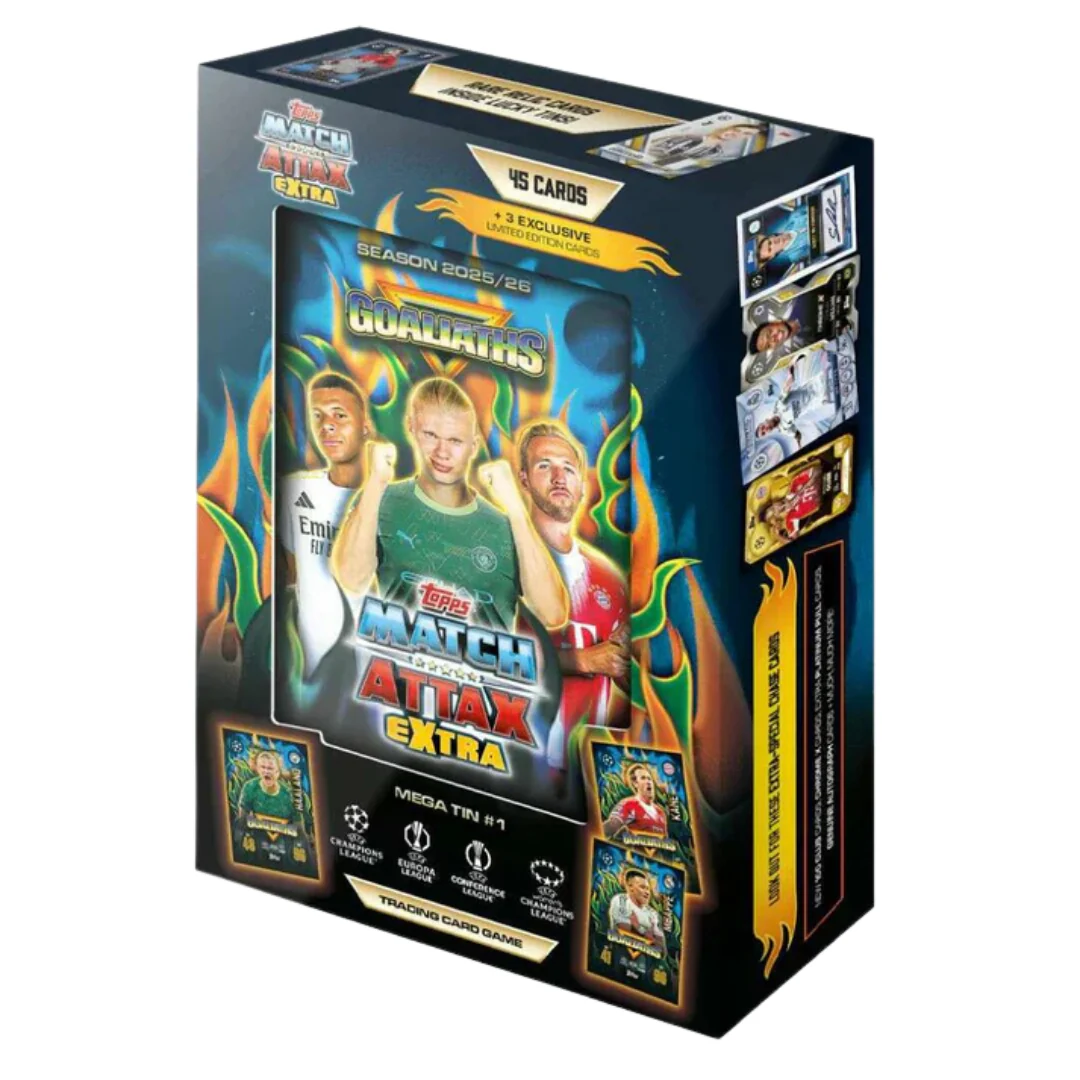 Topps Match Attax 2025/26 Goaliaths Mega Tin #1 (45 Cards + 3 Limited Edition)